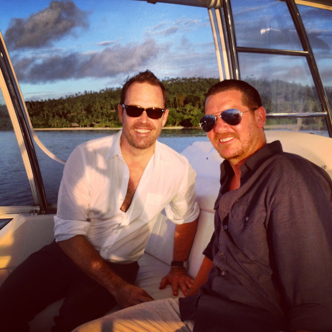 With Dan - Sunset cruise Laucala Island